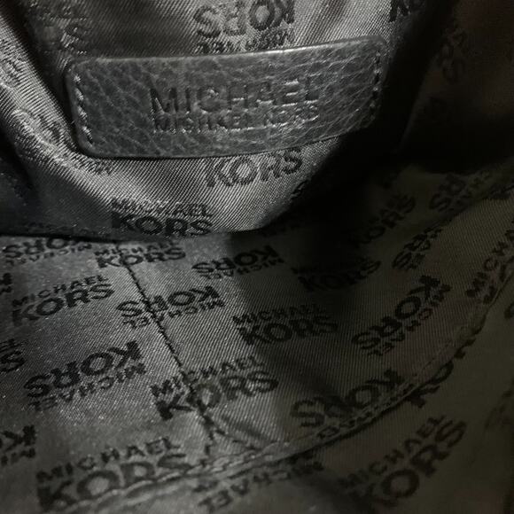 MICHAEL KORS Vintage Pebbled Black Leather Medium MARGO Zip Top Satchel - Picture 13 of 16